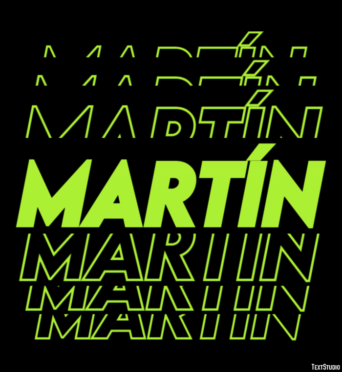 Martín Efecto de Texto