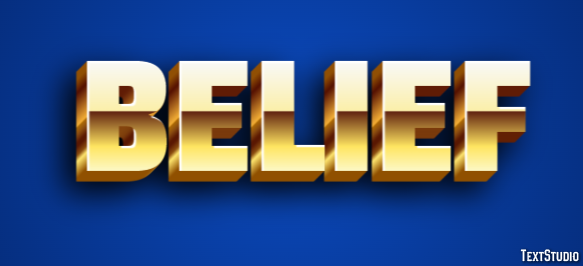 Belief Text Effect