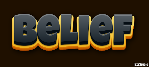 Belief Text effect