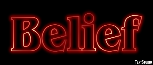 Belief Text Effect