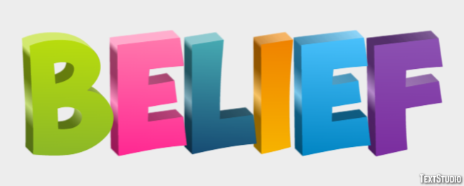 Belief Text Effect