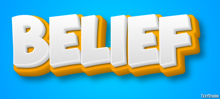 Belief Text Effect