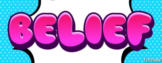 Belief Text effect