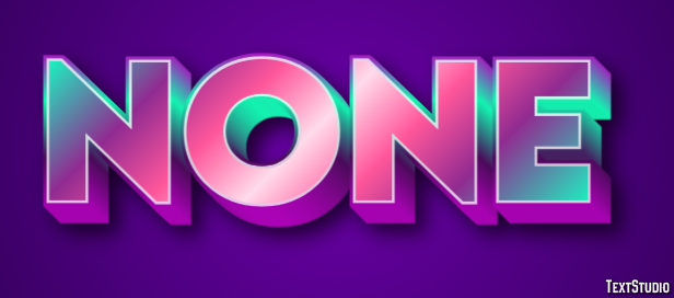 None Text Effect