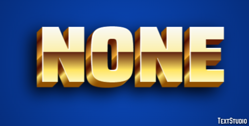 None Text Effect