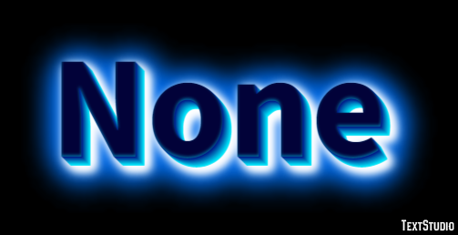 None Text Effect