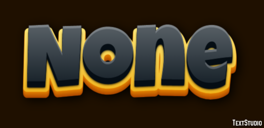 None Text Effect