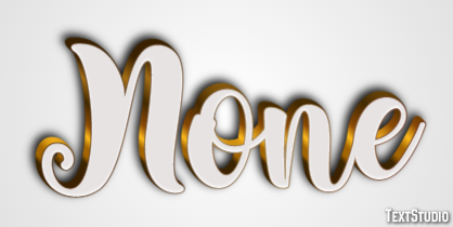 None Text Effect