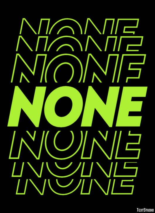 None Tekst Effect