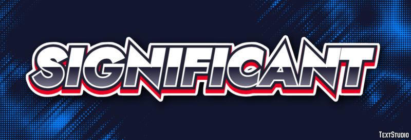 Significant Text Effect