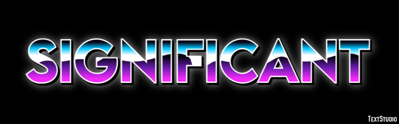 Significant Text Effect