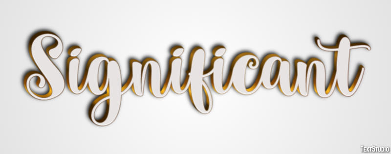 Significant Efecto de Texto