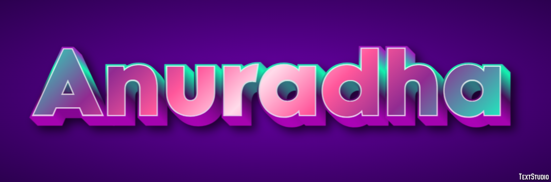 Anuradha Text Effect