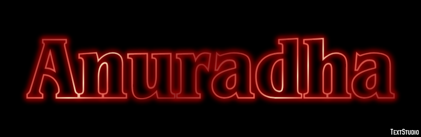 Anuradha Text Effect