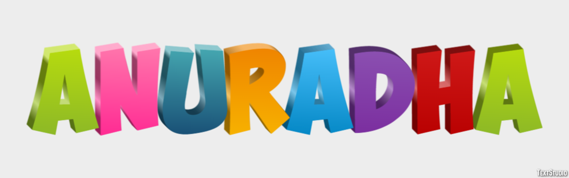 Anuradha Text effect