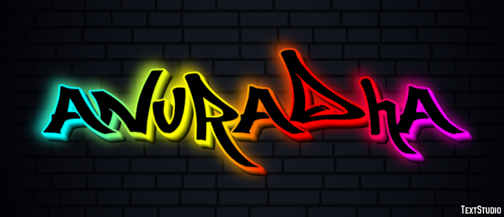 Anuradha Text Effect