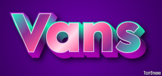 Vans Effetto testo