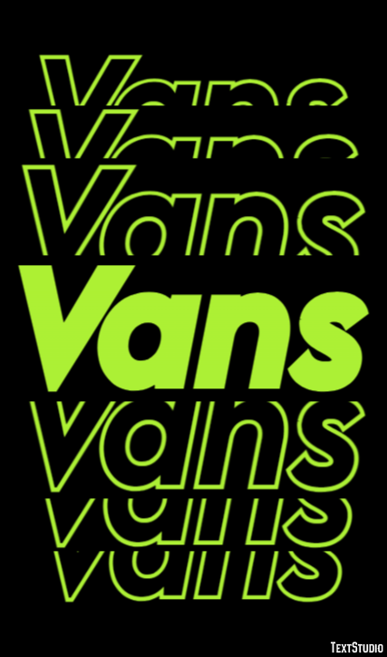 Vans Effetto testo