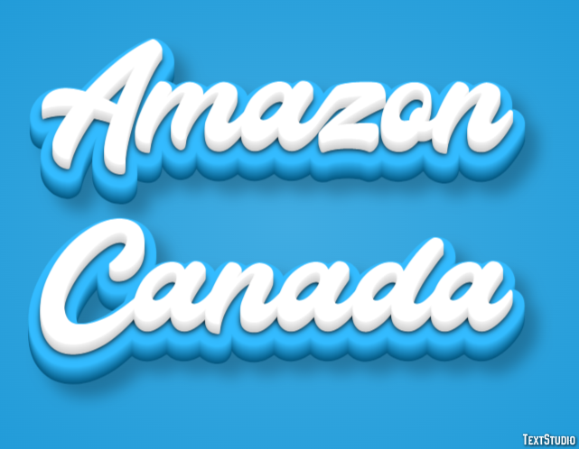 Amazon Canada Efecto de texto