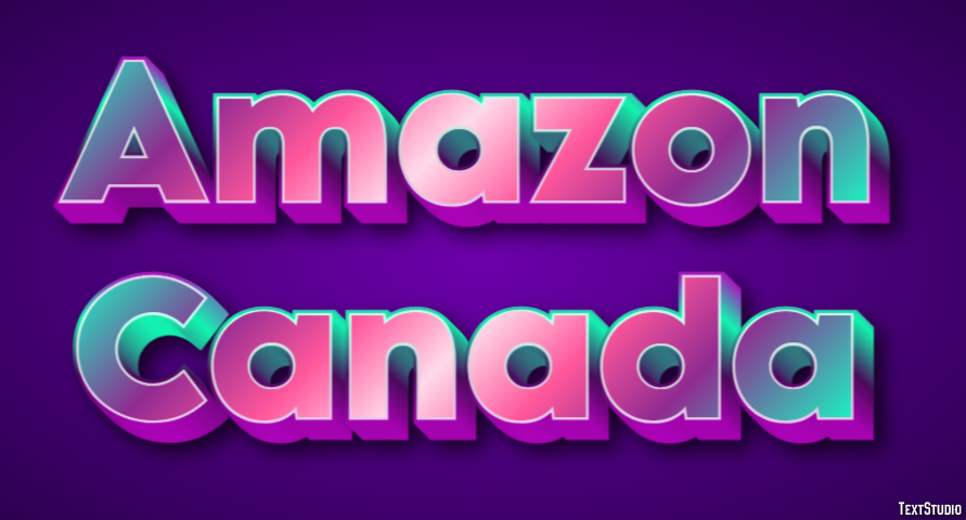 Amazon Canada Efecto de texto