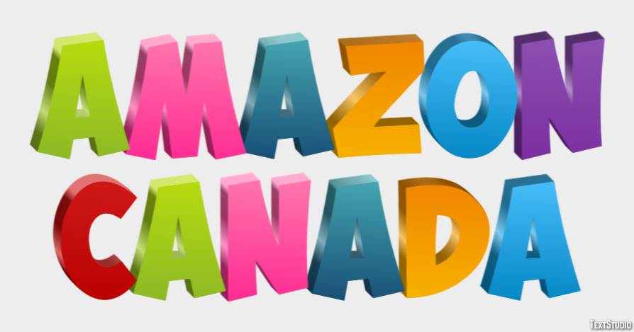 Amazon Canada Efecto de texto