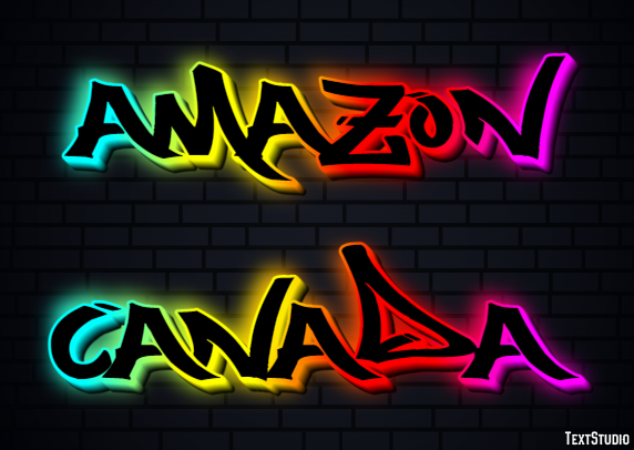 Amazon Canada Efecto de texto