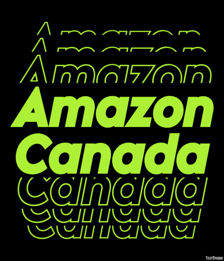 Amazon Canada Tekst Effect