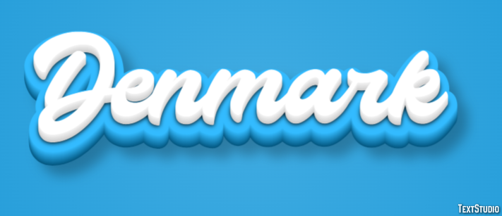 Denmark Text Effect