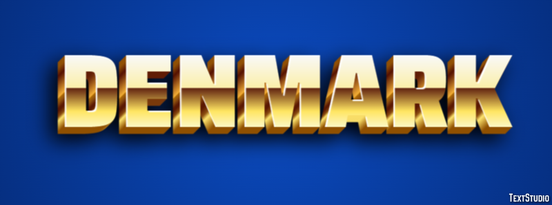 Denmark Text Effect