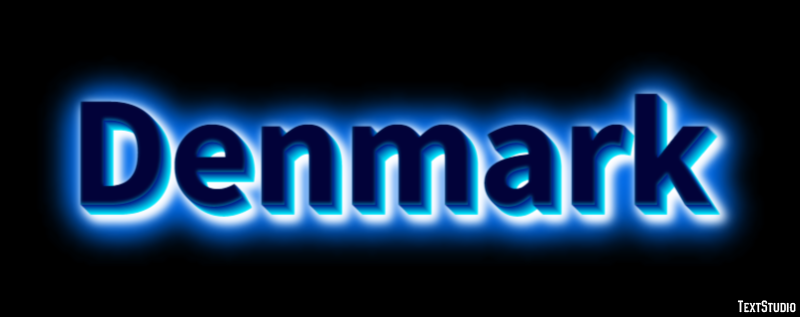 Denmark Text Effect