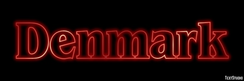 Denmark Text Effect