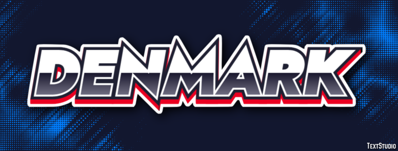 Denmark Text Effect