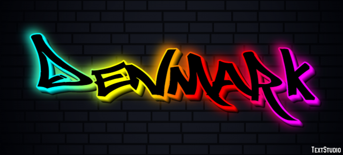 Denmark Text Effect