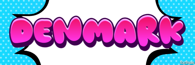 Denmark Text Effect