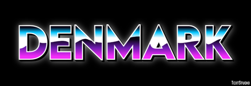 Denmark Text Effect