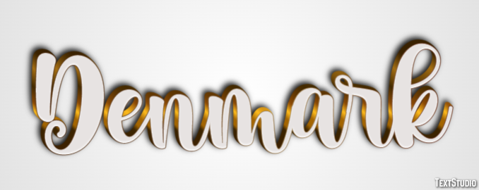 Denmark Text Effect