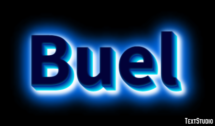 Buel Text effect