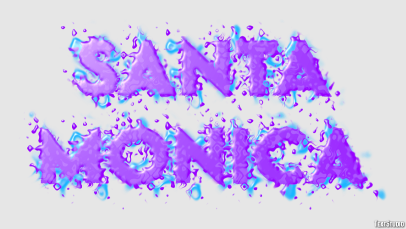 Santa Monica Efekt tekstowy