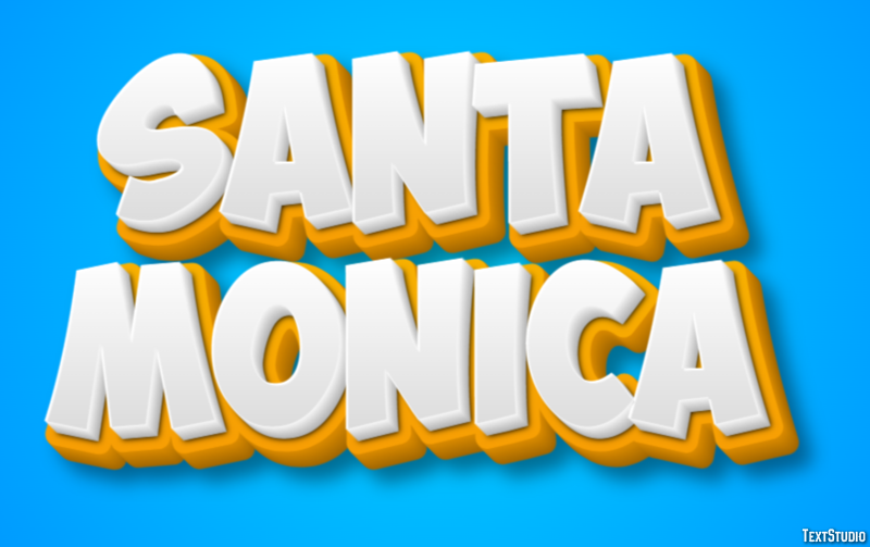 Santa Monica Effet de Texte