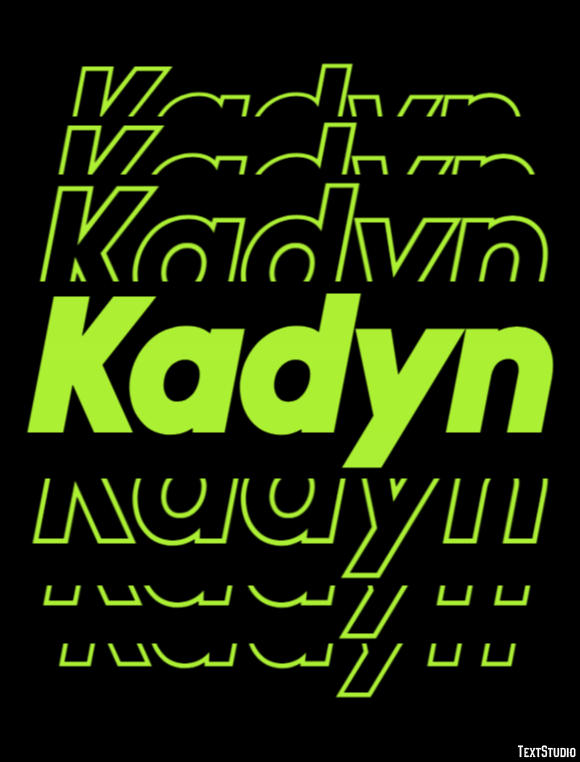 Kadyn Text effect