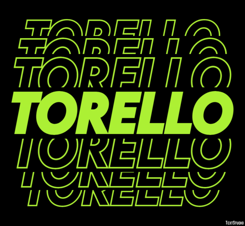 Torello Эффект текста