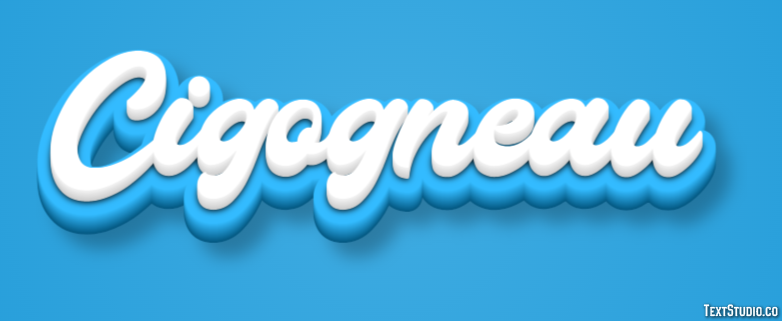 Cigogneau Efecto de texto