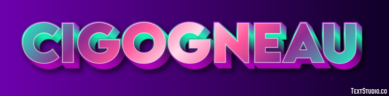 Cigogneau Efecto de texto