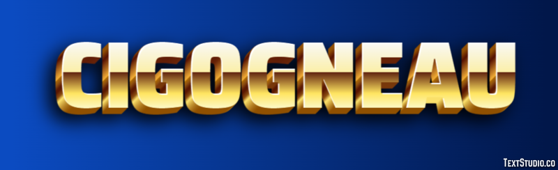 Cigogneau Efecto de texto