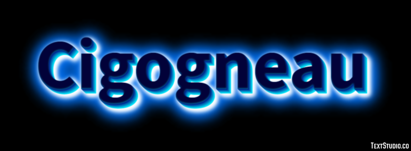 Cigogneau Efecto de texto