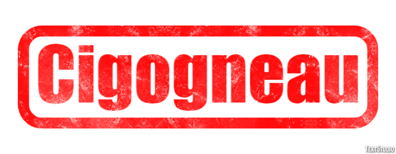 Cigogneau Efecto de texto