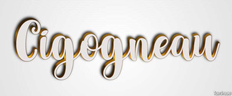 Cigogneau Efecto de texto