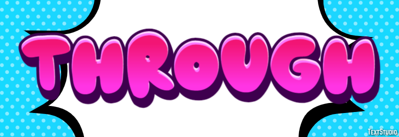 Through Text Effect