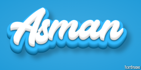 Asman Text effect