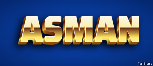 Asman Text effect